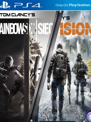 2 juegos en 1 TOM CLANCY'S RAINBOW SIX SIEGE + THE DIVISION PS4 PRIMARIA