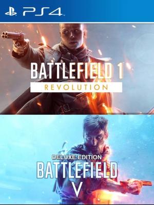 2 JUEGOS EN 1 BATTLEFIELD 1 REVOLUTION + BATTLEFIELD V DELUXE EDITION PS4 PRIMARIA