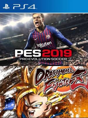 2 JUEGOS EN 1 PES 19 MAS DRAGON BALL FIGHTERZ PS4 PRIMARIA